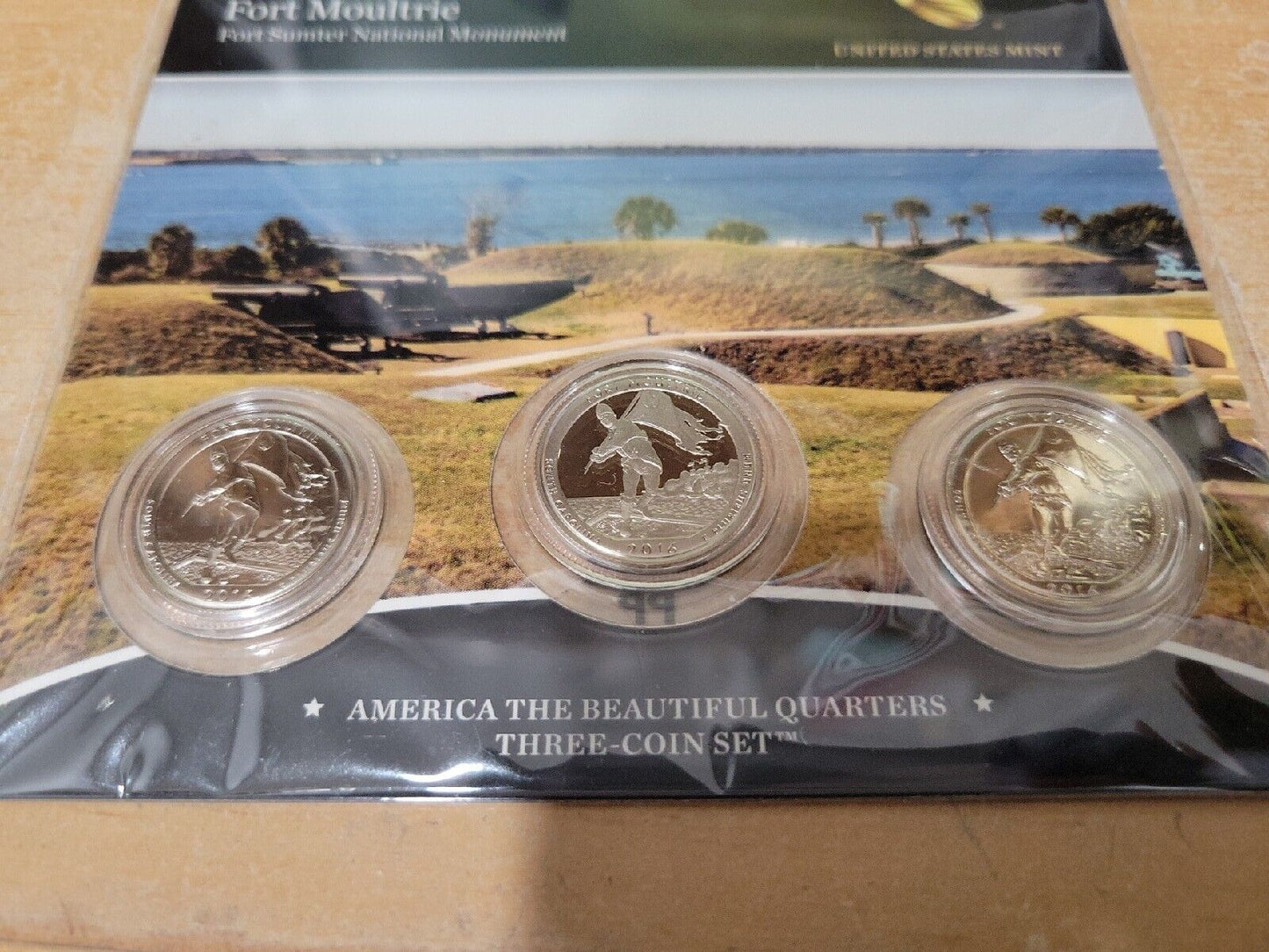 America The Beautiful Quarters 3 Coin Set Fort Moultrie