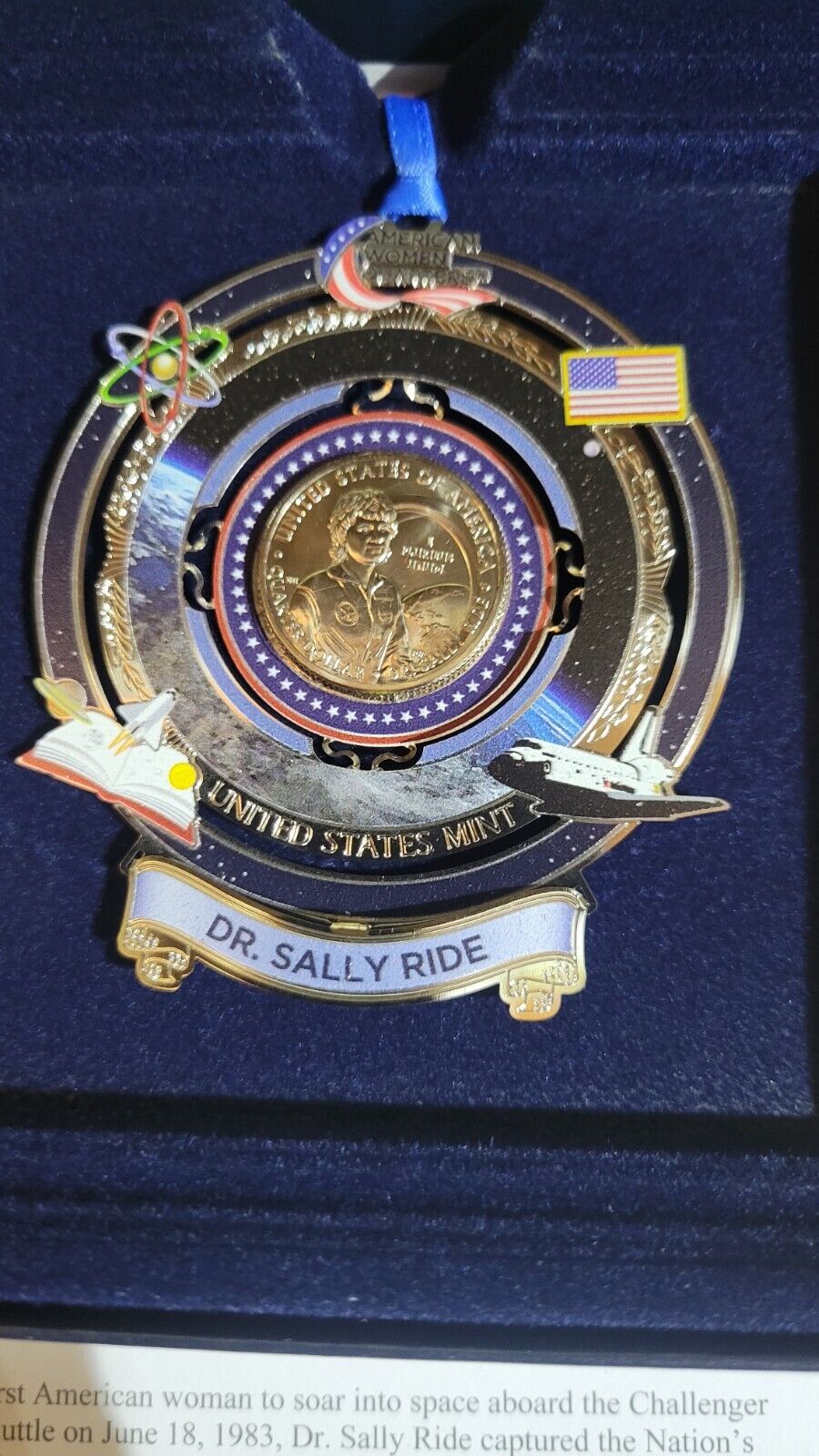 American Women Quarters 2022 Ornament –Dr Sally Ride