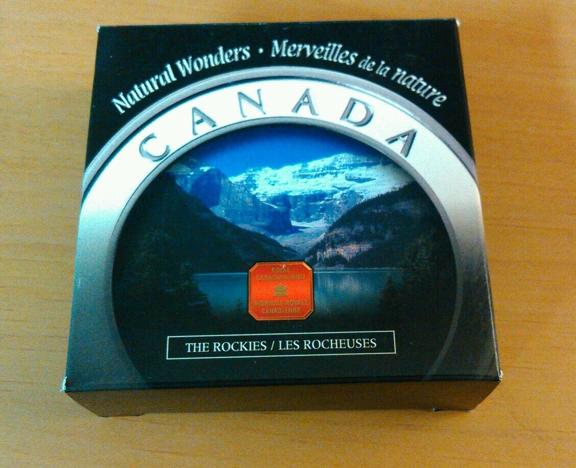 2003 Canada $20 Fine Silver Coin -  The Rockies  Natural Wonders 4695