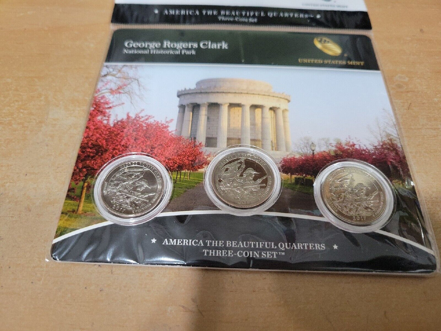 America The Beautiful Quarters 3 Coin Set George Rogers Clark