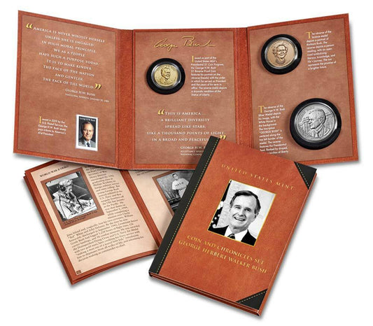 U.S. Mint Coin and Chronicles Set - George Herbert Walker Bush