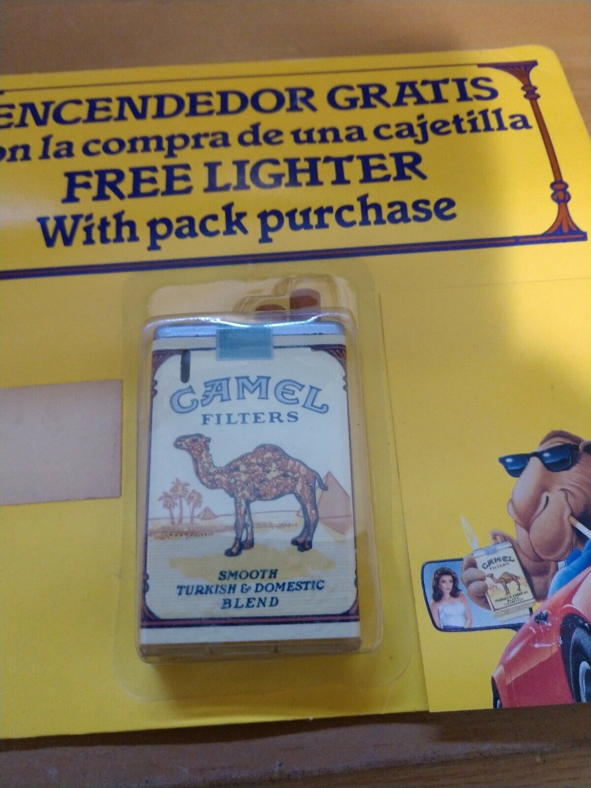 Camel Cigarettes Pack Replica Lighter on sealed blister card