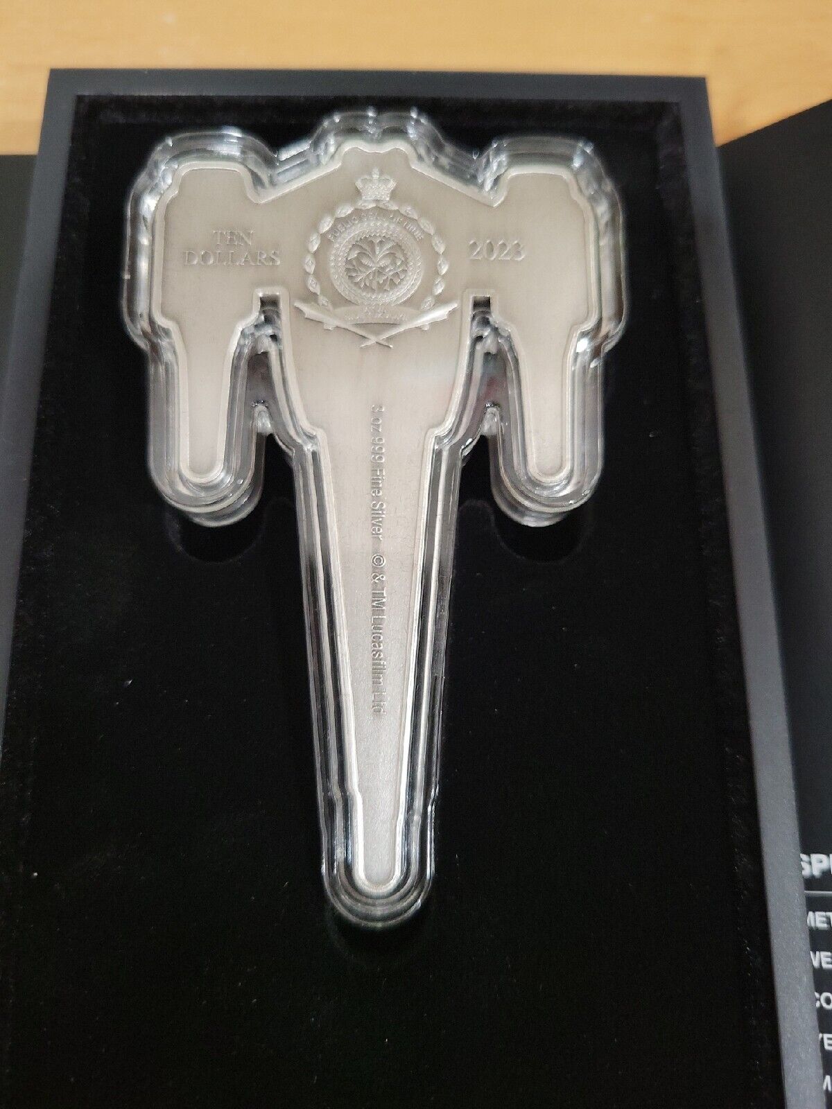 The Mandalorian™ – The Mandalorian's N-1 Starfighter™ 3oz Silver Shaped Coin