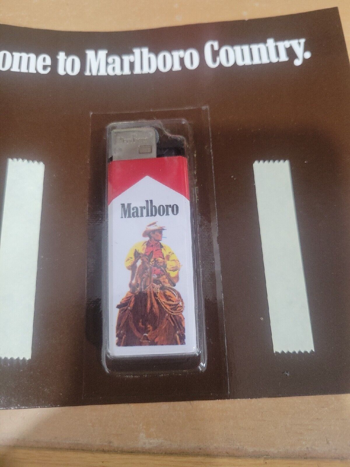 Marlboro Cigarettes Disposable Lighter Cowboy Riding A Horse New Old stock