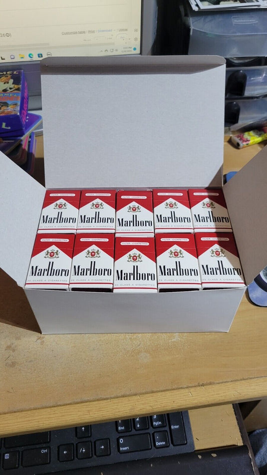 Marlboro Mini Cigarette Flip Top Box Stick Matches Vintage  Box of 50