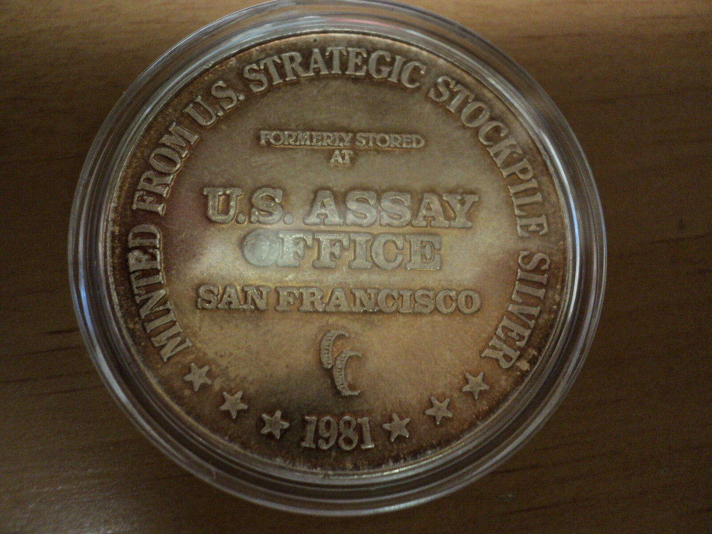 1981 U.S. Assay Office San Francisco One Troy Ounce Silver round