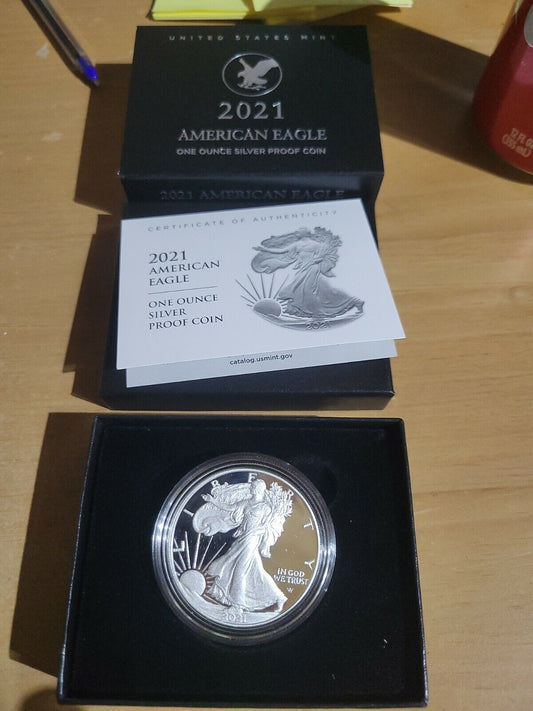 American Eagle 2021 W  Silver Proof Coin Type 2