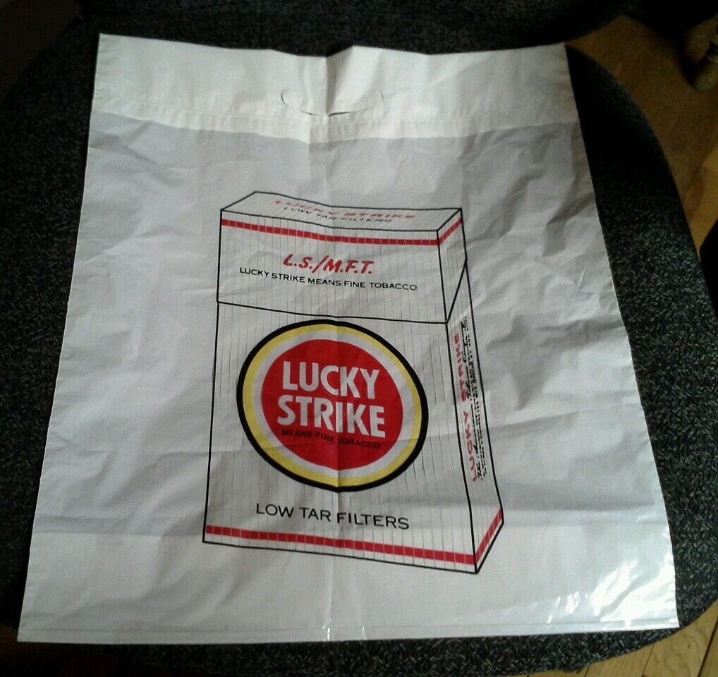 Lucky Strike Filters Plastic Bag  15" X 18"