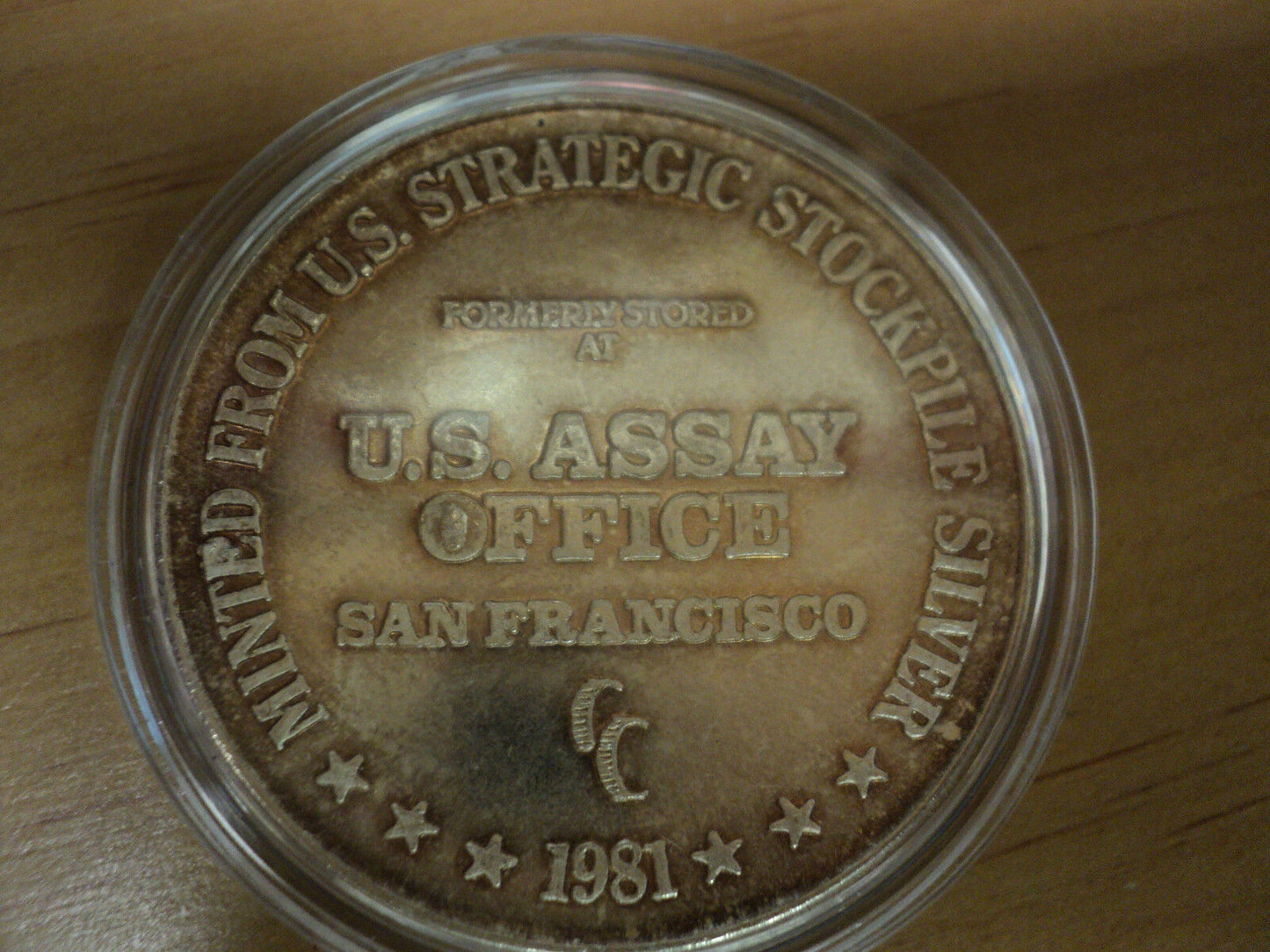 1981 U.S. Assay Office San Francisco One Troy Ounce Silver round