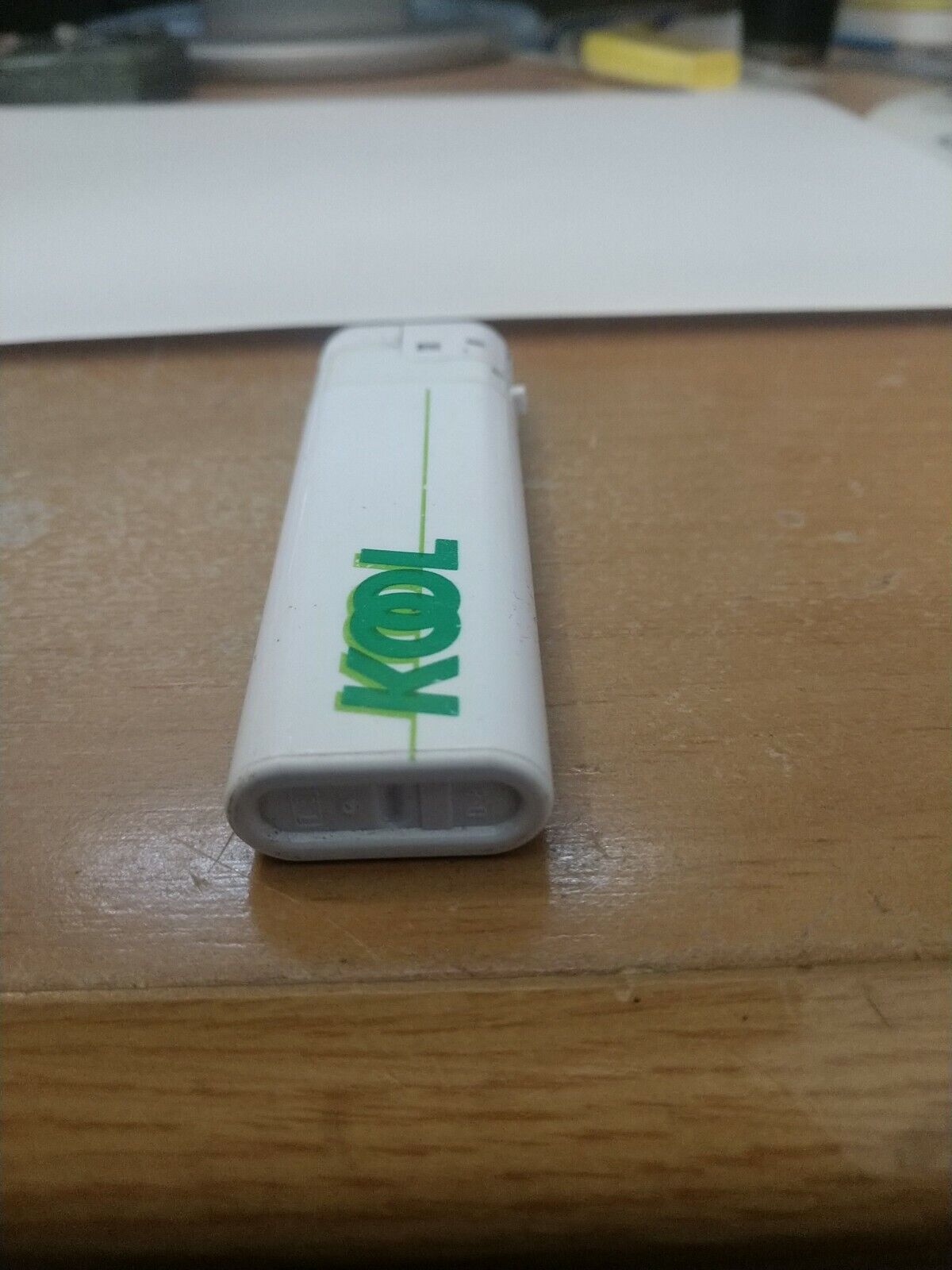 Kool Cigarettes White Lighter Used