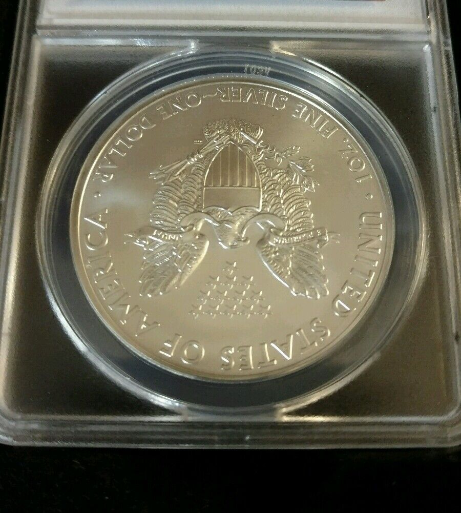 2012 ANACS MS 70 Silver Eagle Inaugural Strike Coin