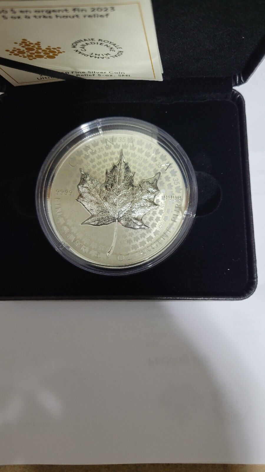 2023 Canada Ultra High Relief 5 oz. Silver Maple Leaf