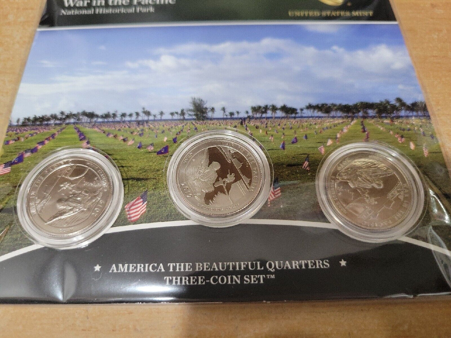 America The Beautiful Quarters 3 Coin Set War In The Pacific