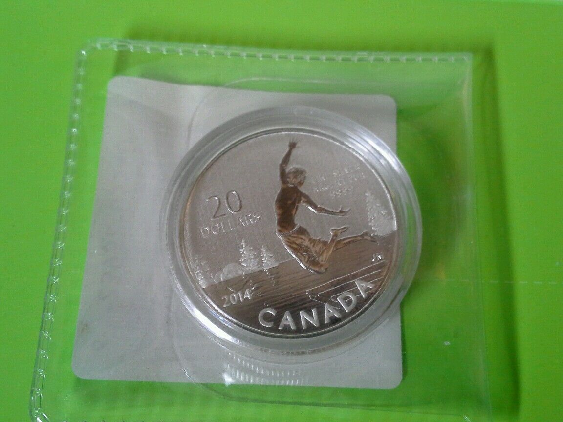 2014 20$ for 20$ .9999 FINE SILVER COIN CANADA SUMMER FUN 1354