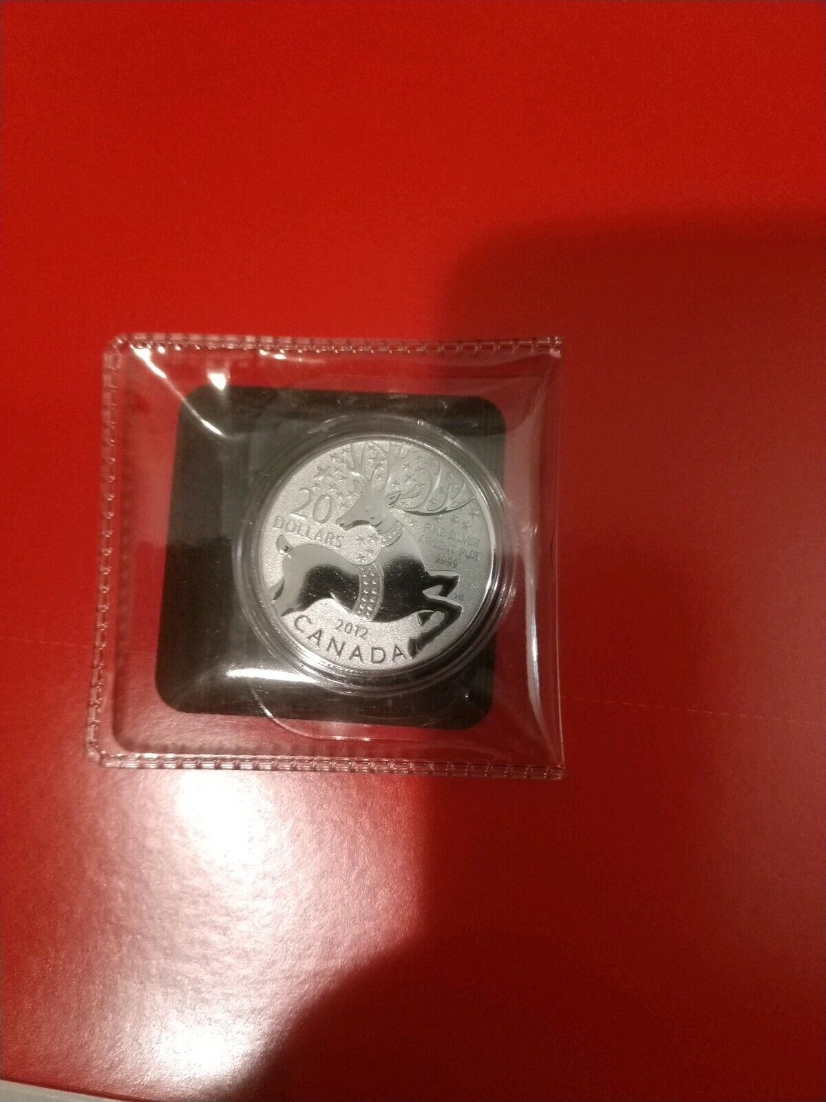 CANADA 2012 Reindeer$20 for 20 SILVER COIN OGP 1499