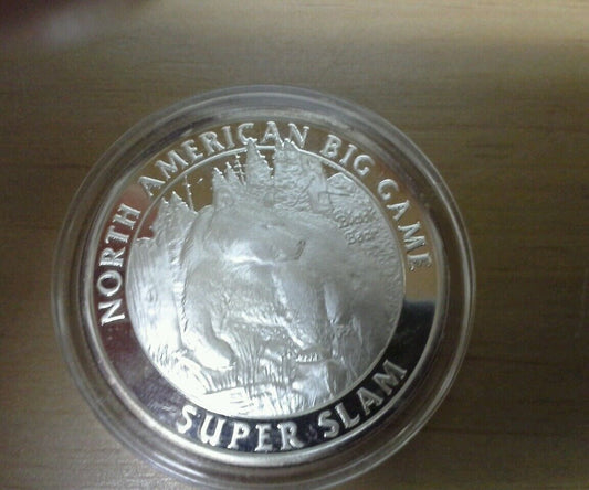 North American Big Game Black Bear 1 Oz Silver Round