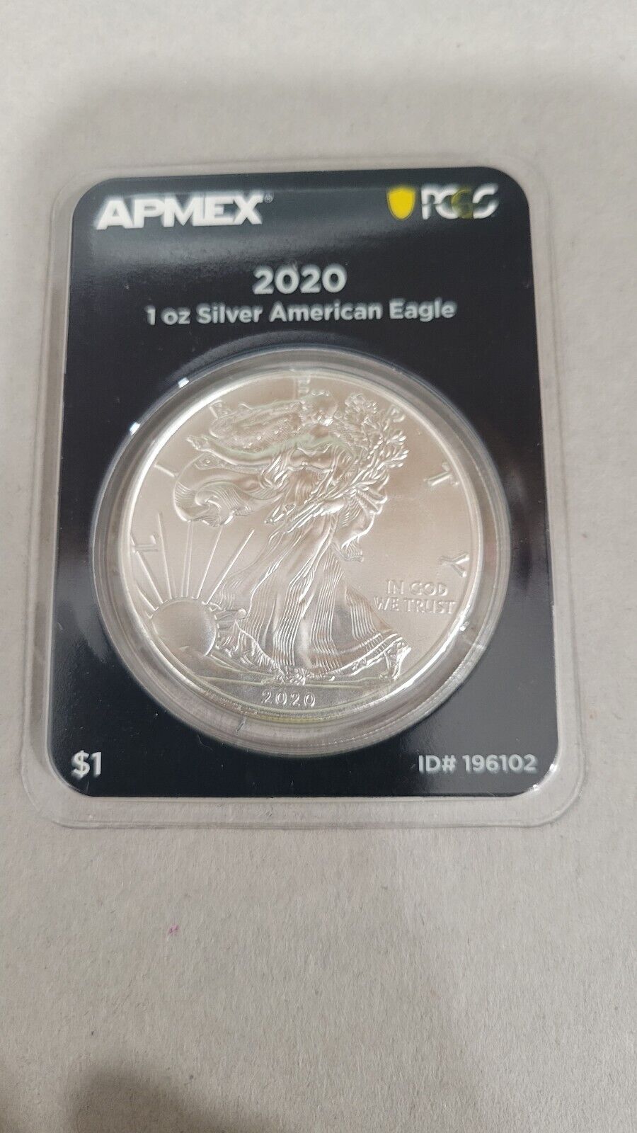 Apmex PCGS Firststrike Eligible 2020 Silver American Eagle Mint Direct