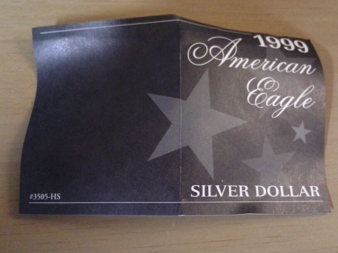 1999 U.S. Mint Painted Silver American Eagle