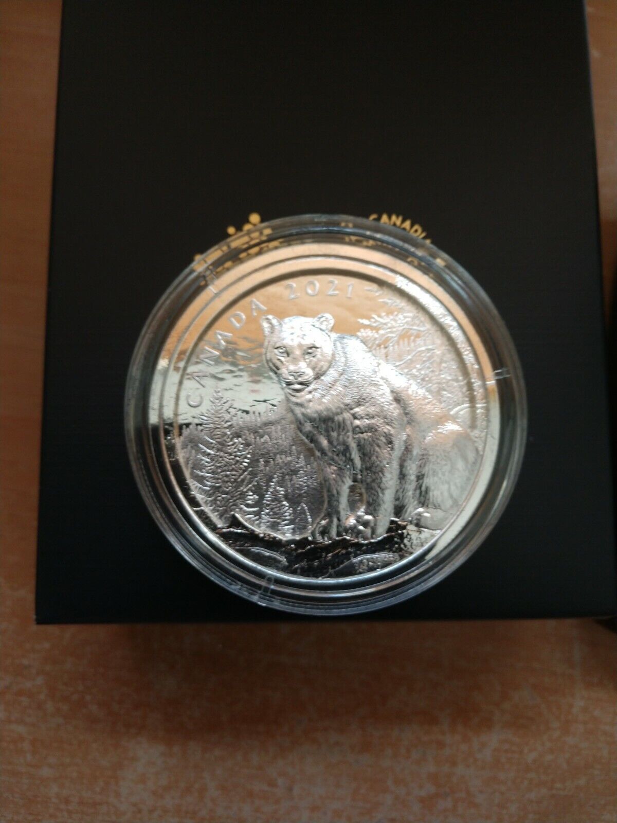 Canada Silver Coin - Multilayered Cougar - Mintage: 1,500 (2021)