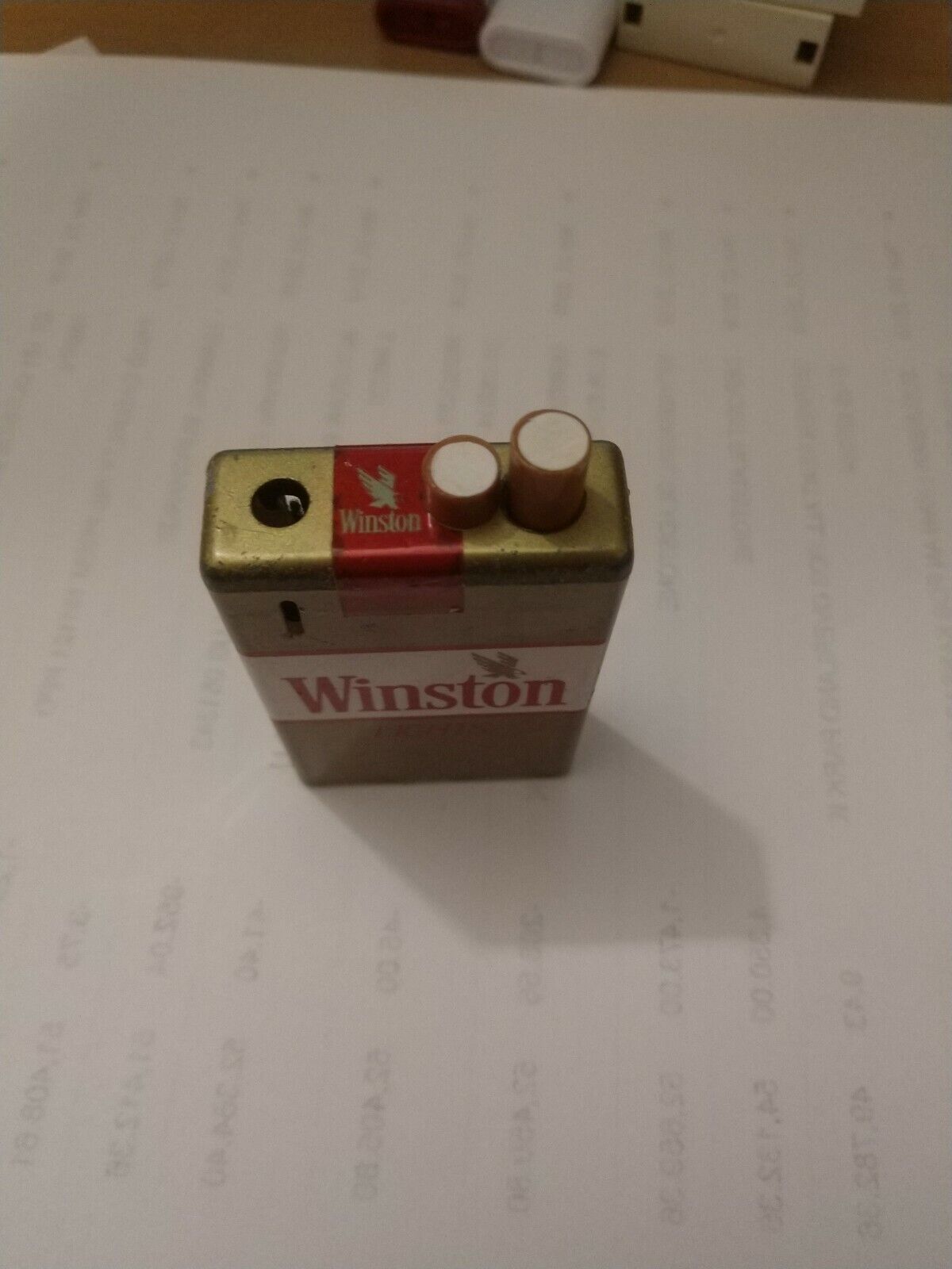 Winston Lights Cigarettes Pack Replica Disposable Lighter