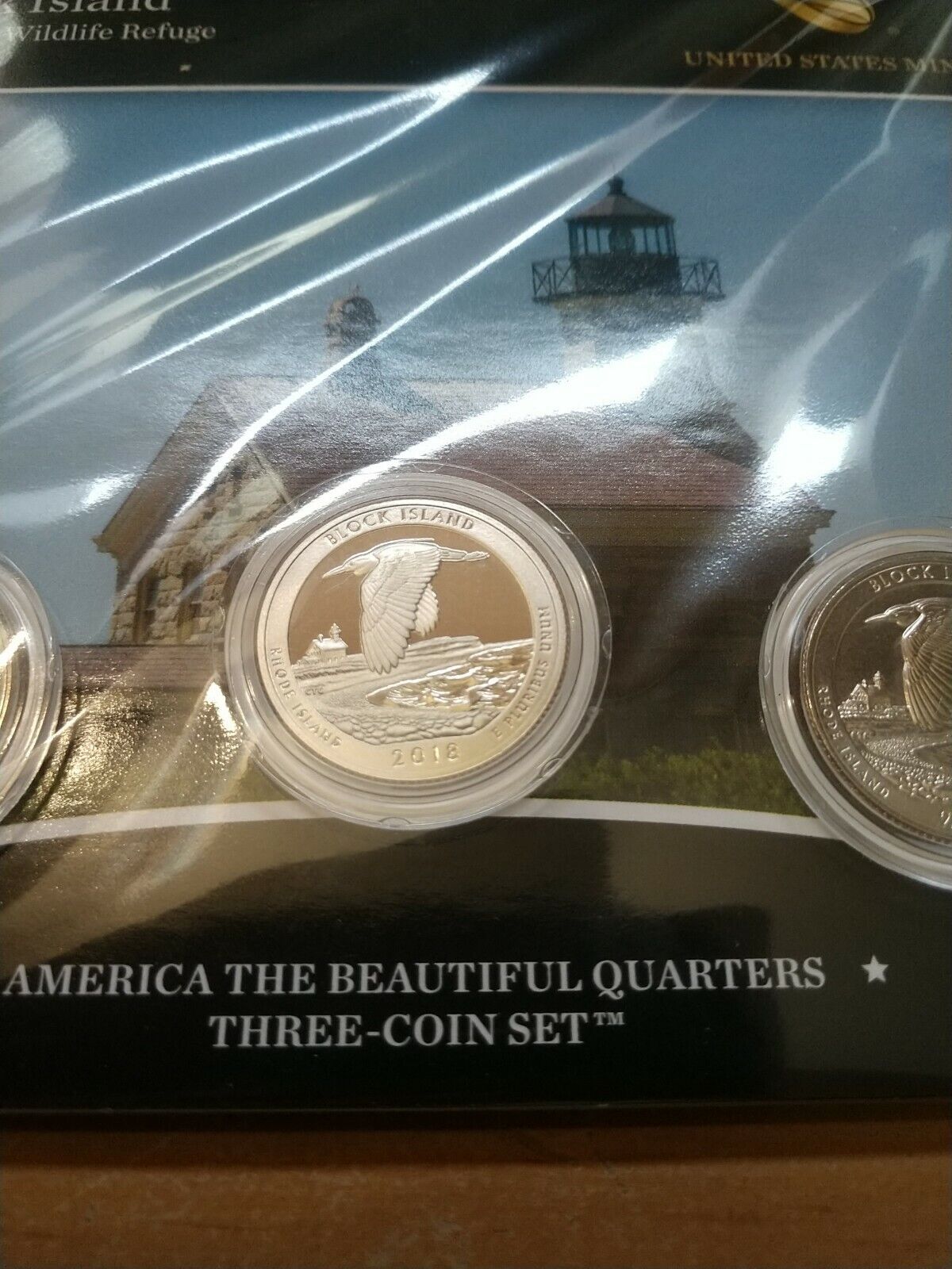 Block Island National Wildlife Refuge 2018 Quarter, 3-Coin Set U.S