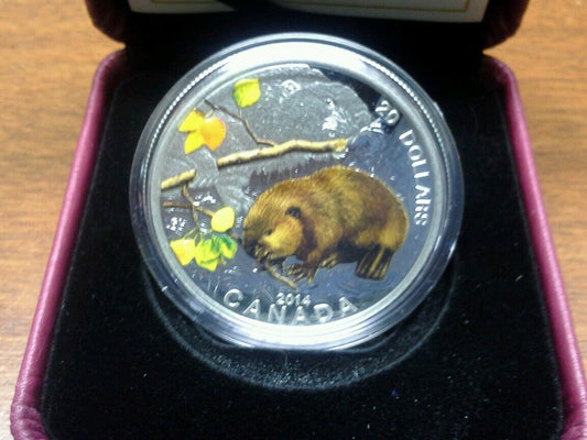 2014 $20 Canada 1 oz. Fine Silver Coin - Baby Beaver