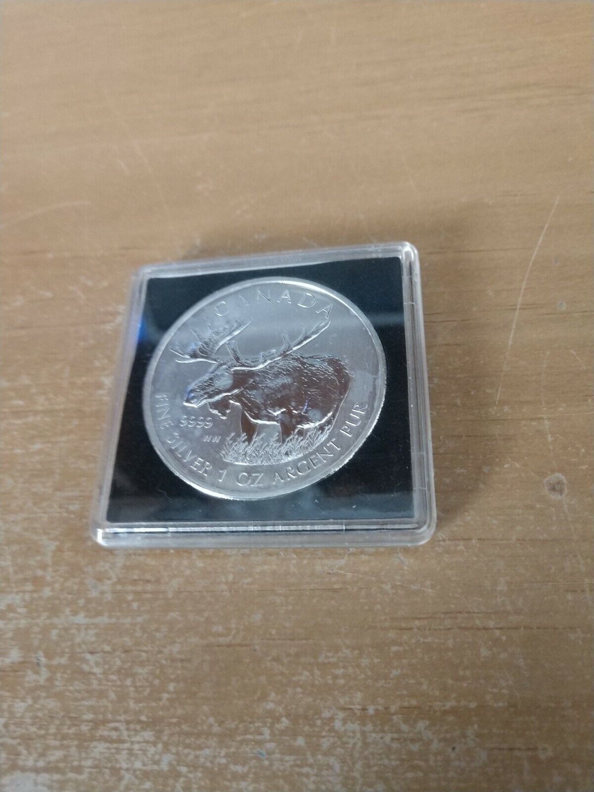 2012 Royal Canadian Mint Moose .999 Fine Silver Dollar