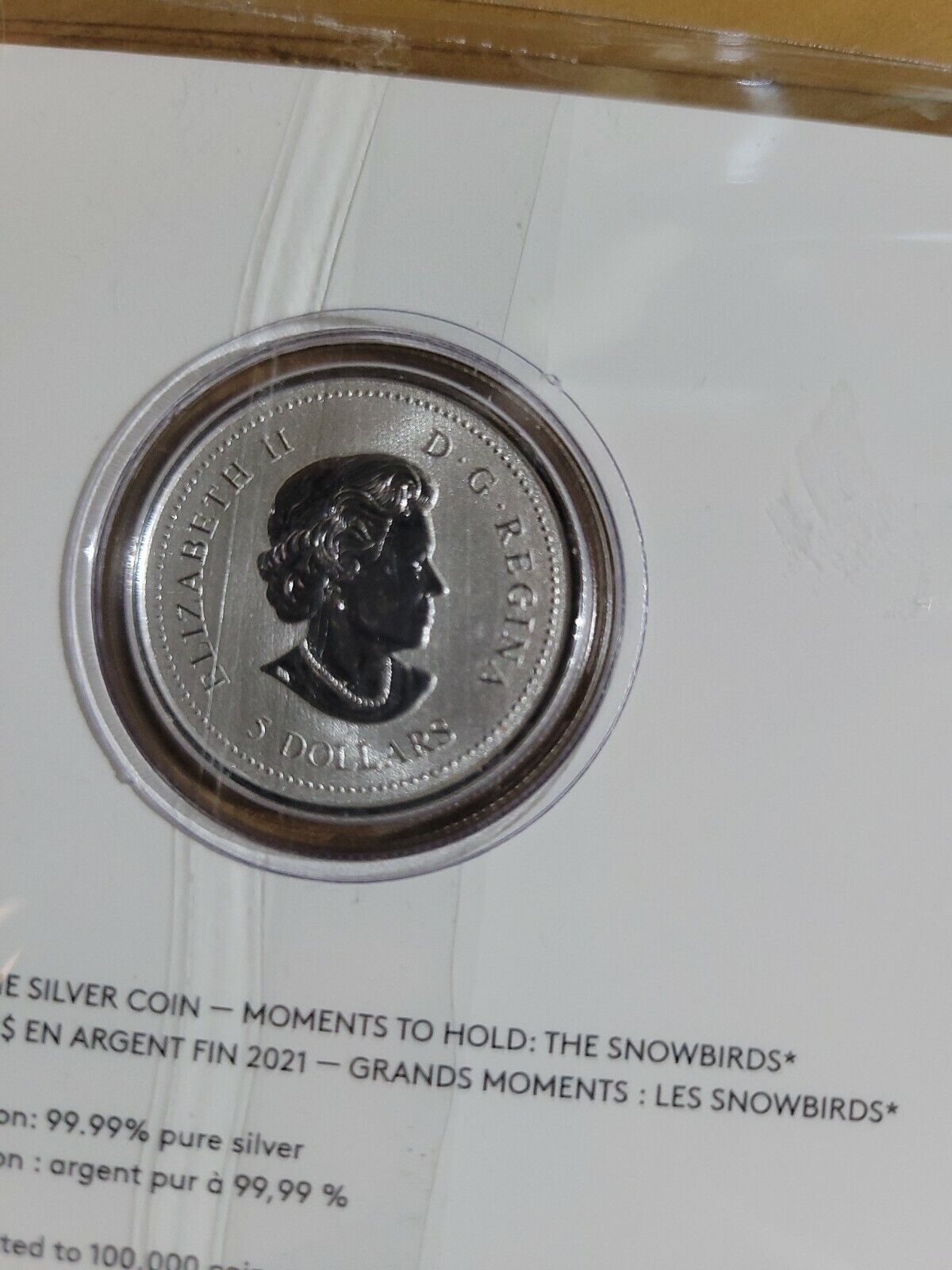 1/4 oz. Pure Silver Coin - Moments to Hold: The Snowbirds (2021) Canada