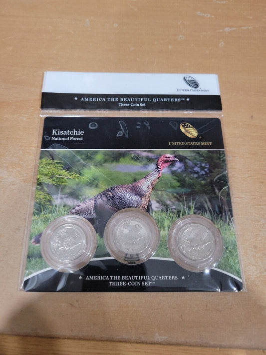 America The Beautiful Quarters 3 Coin Set Kisatchie National Forest