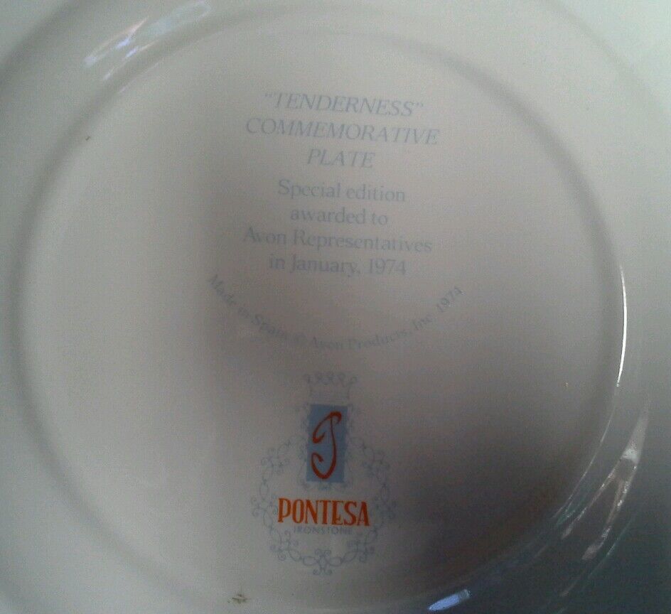 Avon Collector Plate "Tenderness"