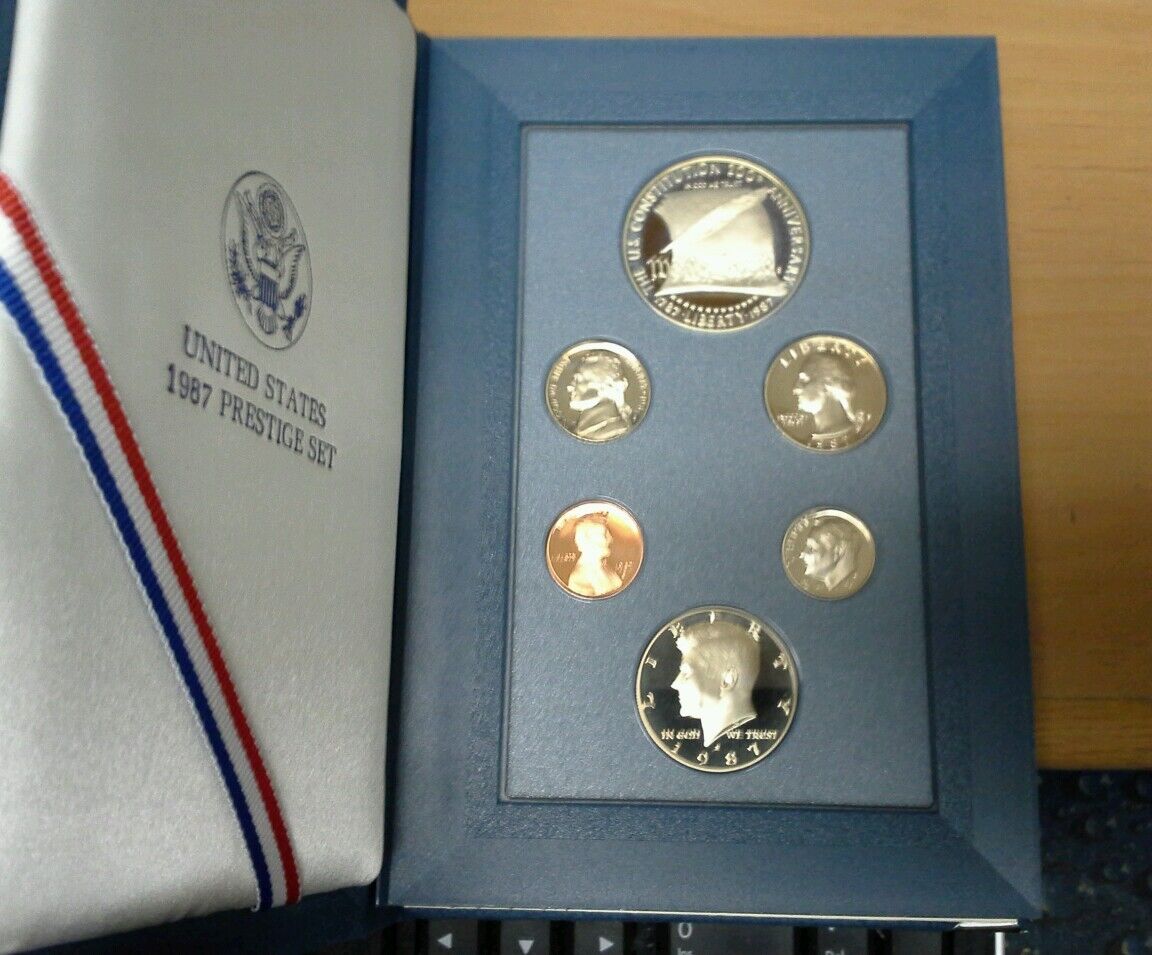 Set of Six U.S. Mint Prestige Sets 1984/1987/1989/1990/1993/1995