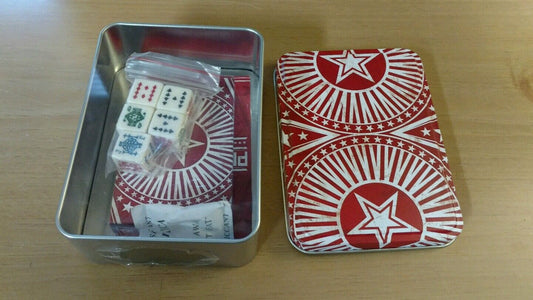 Marlboro Cigarettes Western Star Tin Box with Dice and Card Game