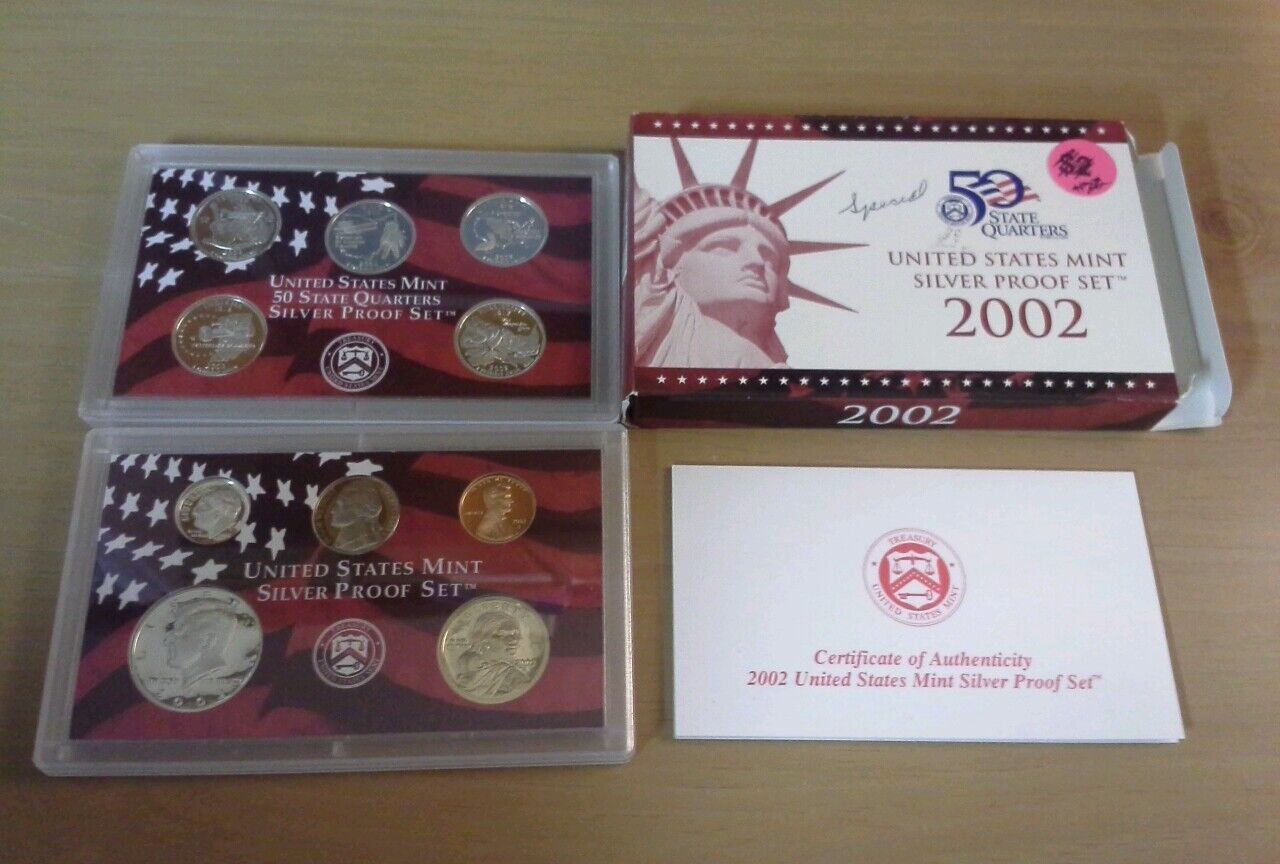 2002 U.S. Mint Silver Proof Set