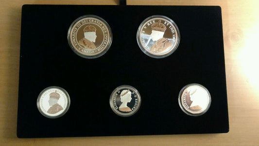 Canada 2017 Legacy of Penny 5 Coin Silver Proof Cents Set w/ Rose Gold Plating