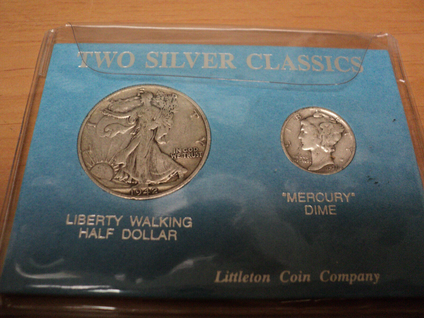 1942 Liberty Walking Half Dollar & 1937 Mercury Dime Set (Two Silver Classics)