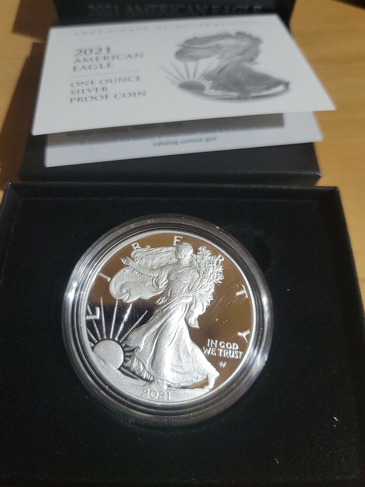 American Eagle 2021 W  Silver Proof Coin Type 2