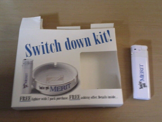 Merit Cigarettes White Lighter