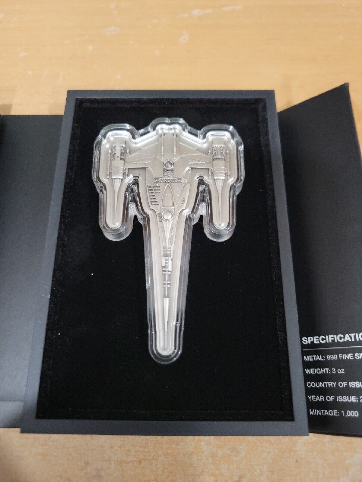 The Mandalorian™ – The Mandalorian's N-1 Starfighter™ 3oz Silver Shaped Coin