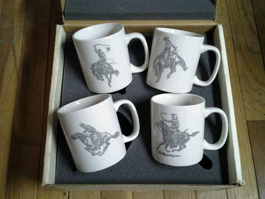 Set of Four Marlboro Coffee Mugs from 1991