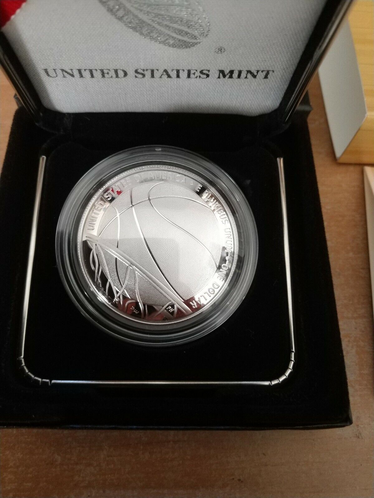 U.S. Mint Basketball Hall of Fame 2020 Proof Silver Dollar