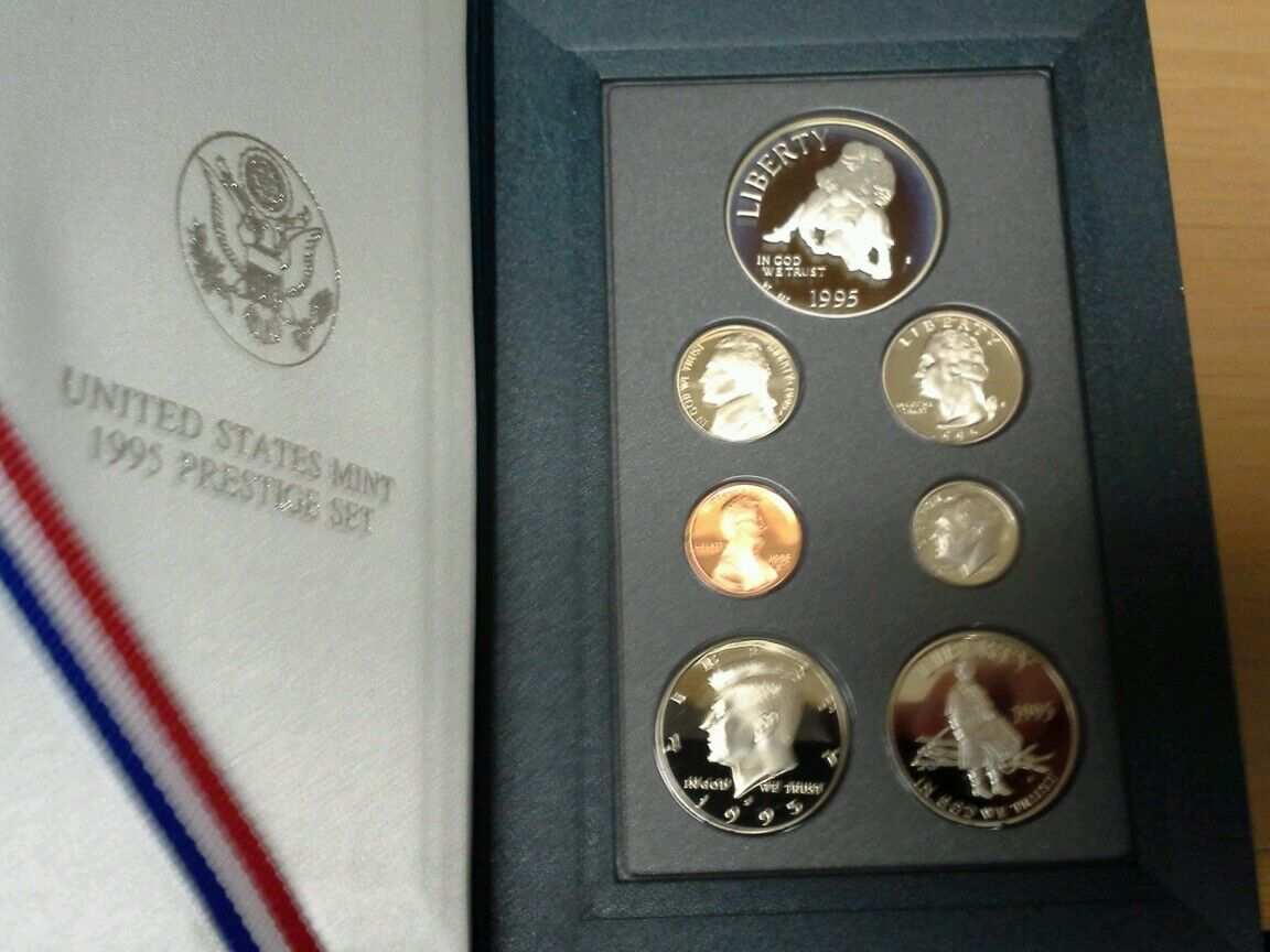 Set of Six U.S. Mint Prestige Sets 1984/1987/1989/1990/1993/1995