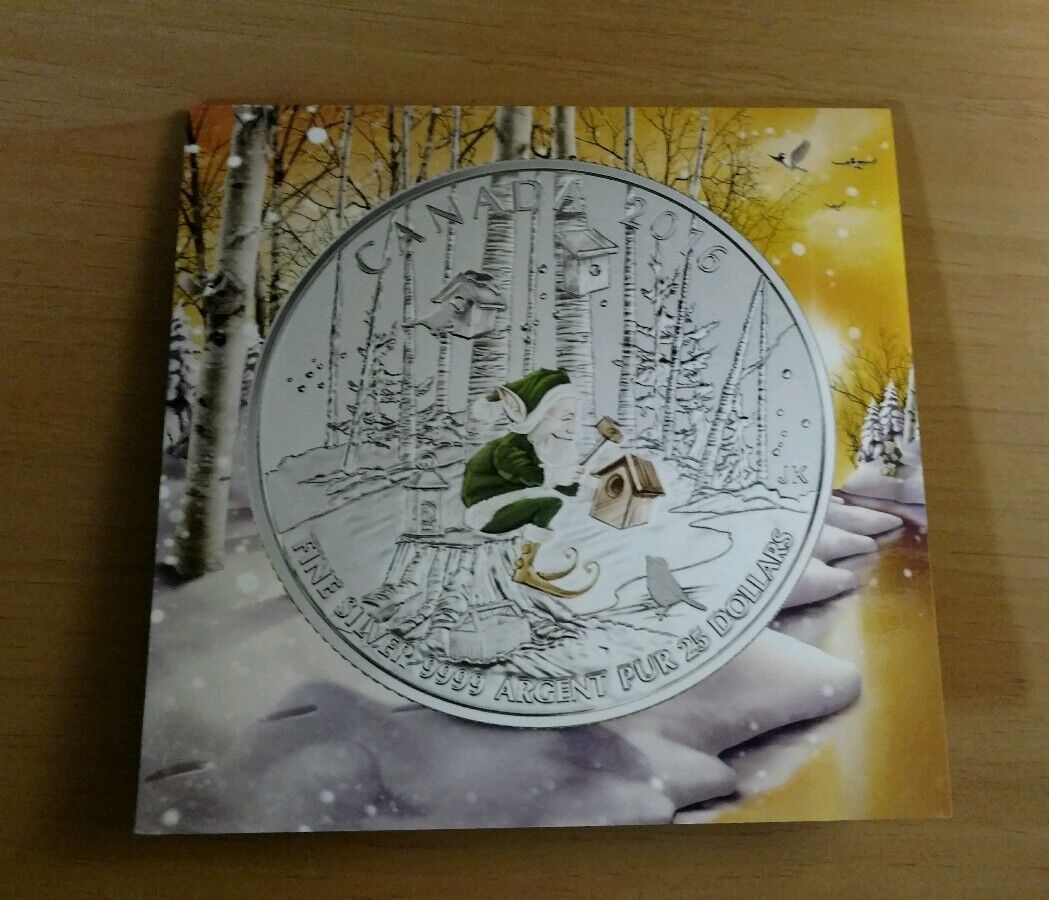 2016 Canada $25 Fine Silver Coin Woodland Elf