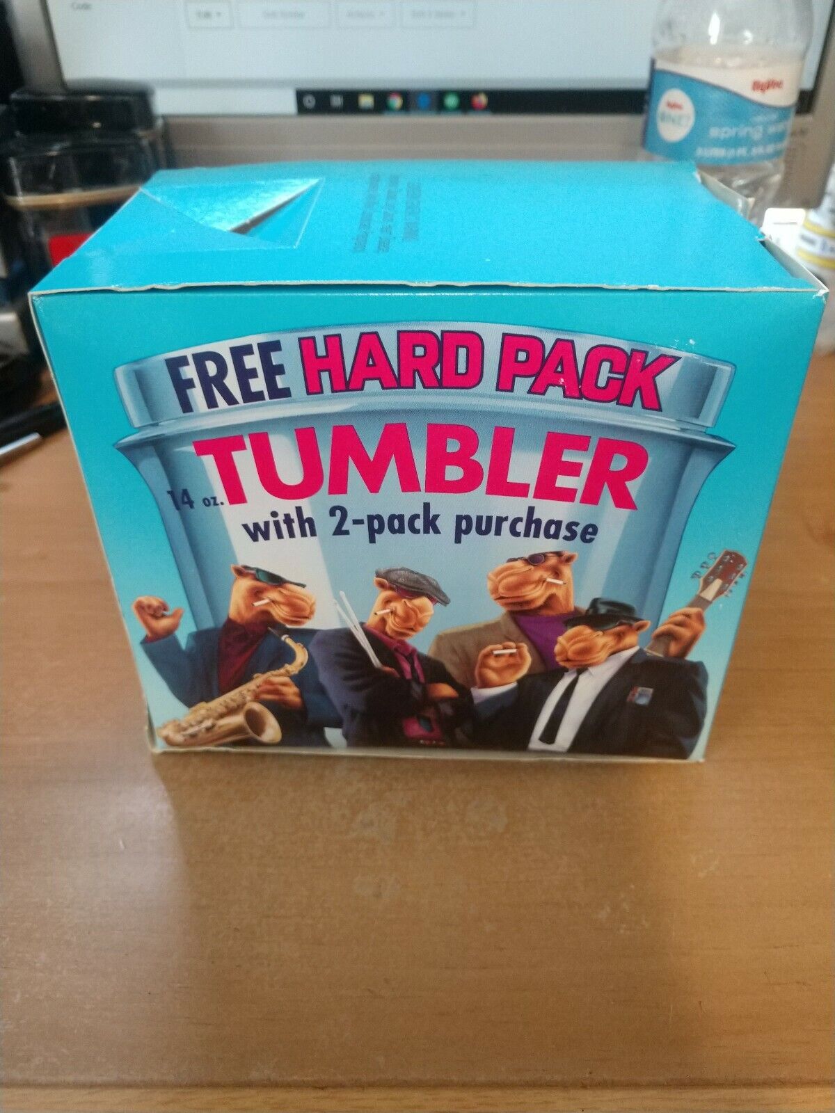 Camel Cigarettes The Hard Pack Plastic Tumbler New in Box