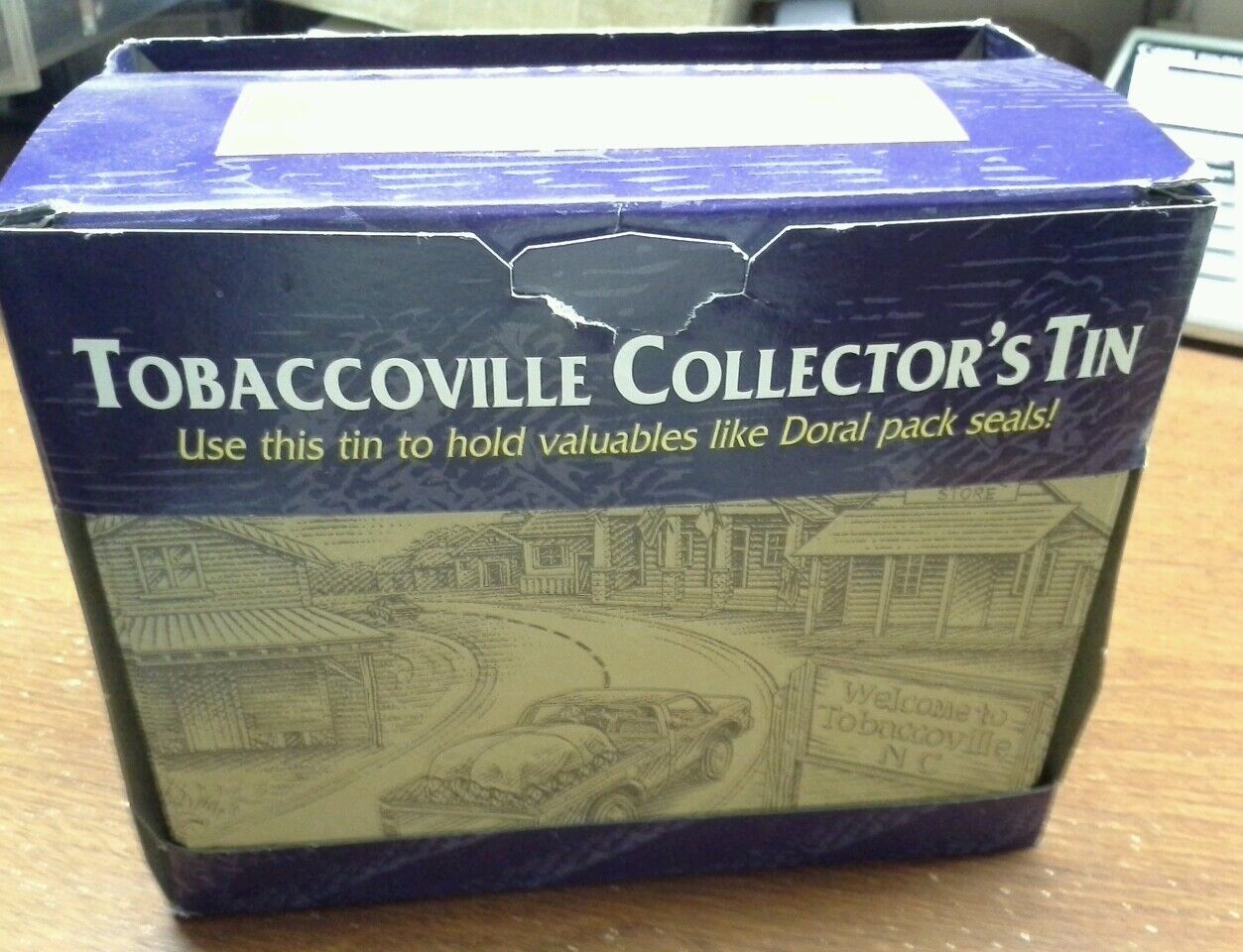 Doral Cigarettes Tobaccoville Collectors Tin with Matches