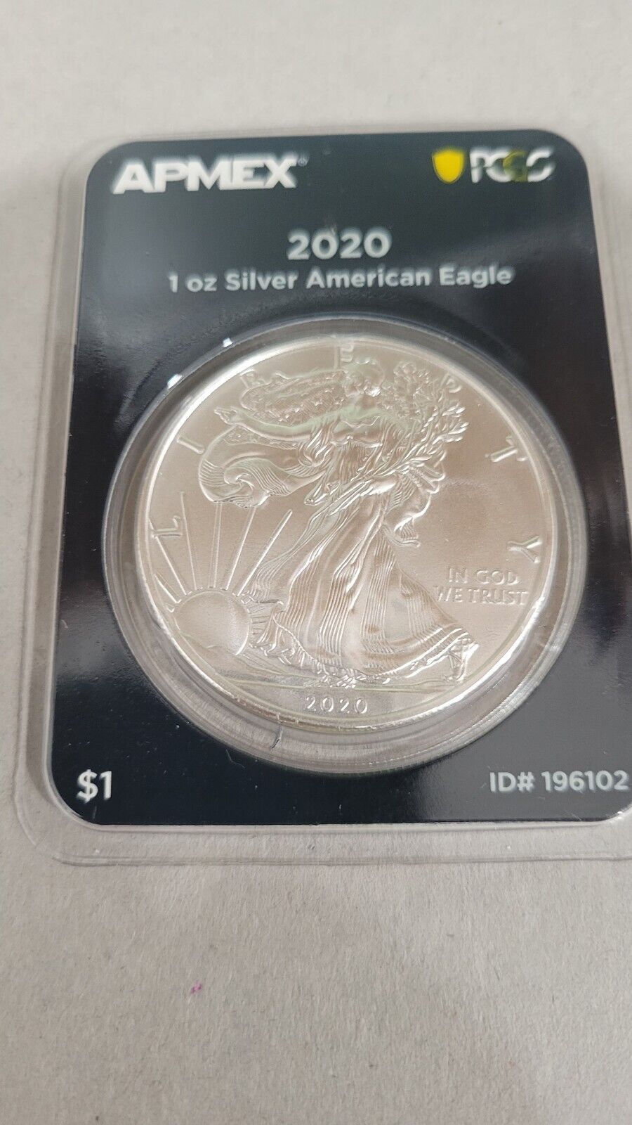 Apmex PCGS Firststrike Eligible 2020 Silver American Eagle Mint Direct