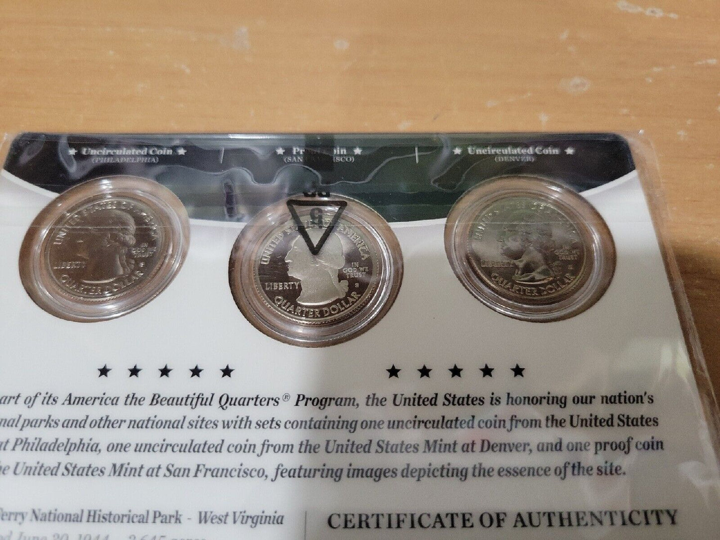 America The Beautiful Quarters 3 Coin Set Harpers Ferry