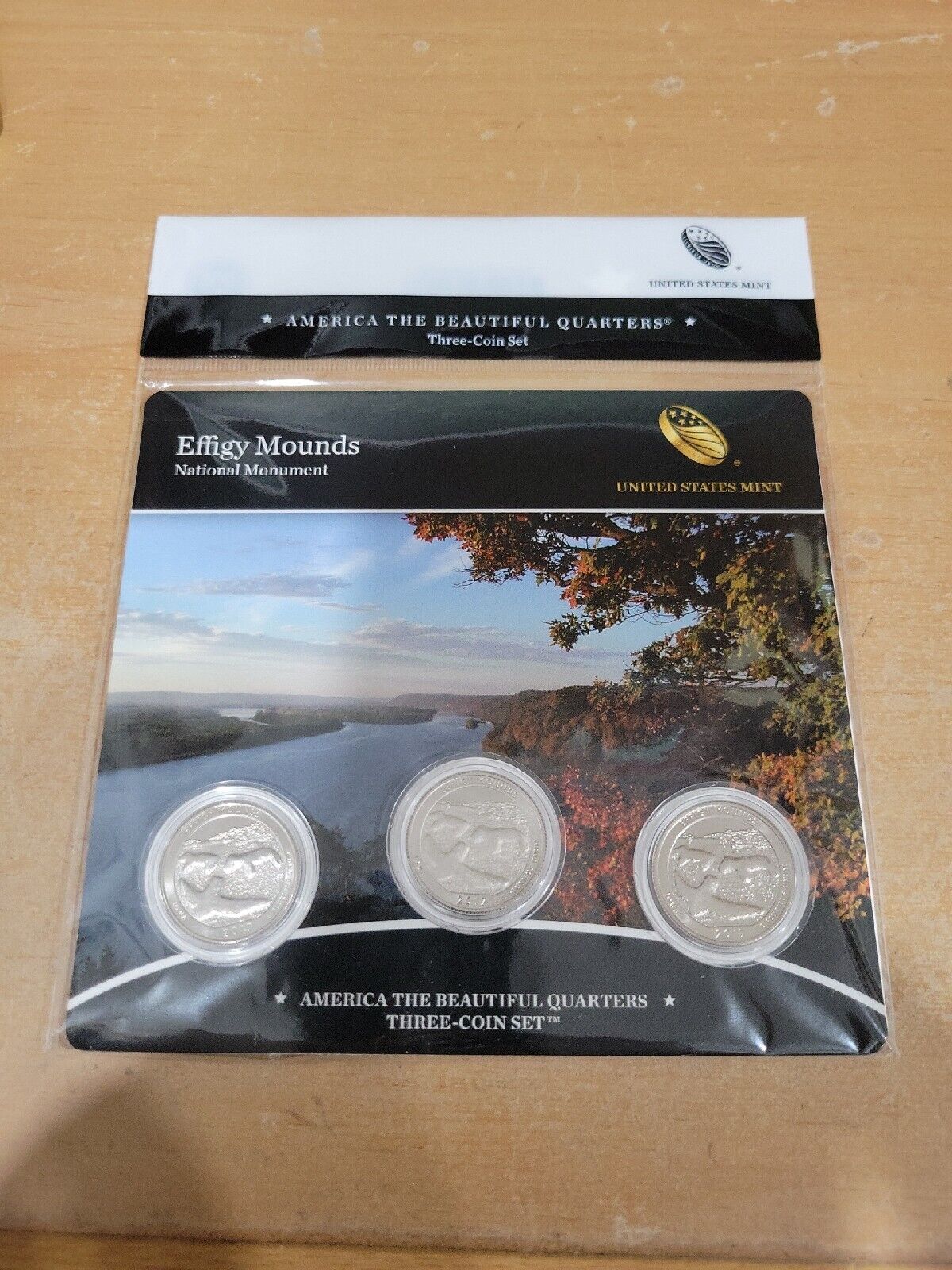 America The Beautiful Quarters 3 Coin Set Effigy Mounds National Monument