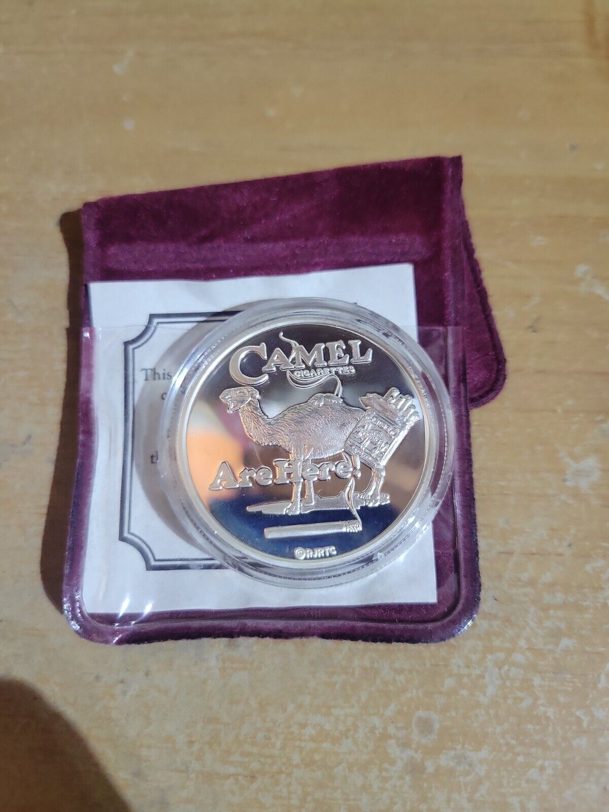 1993 Joe Camel 1 Ounce Silver Medallion .999 Fine Silver Camels are here