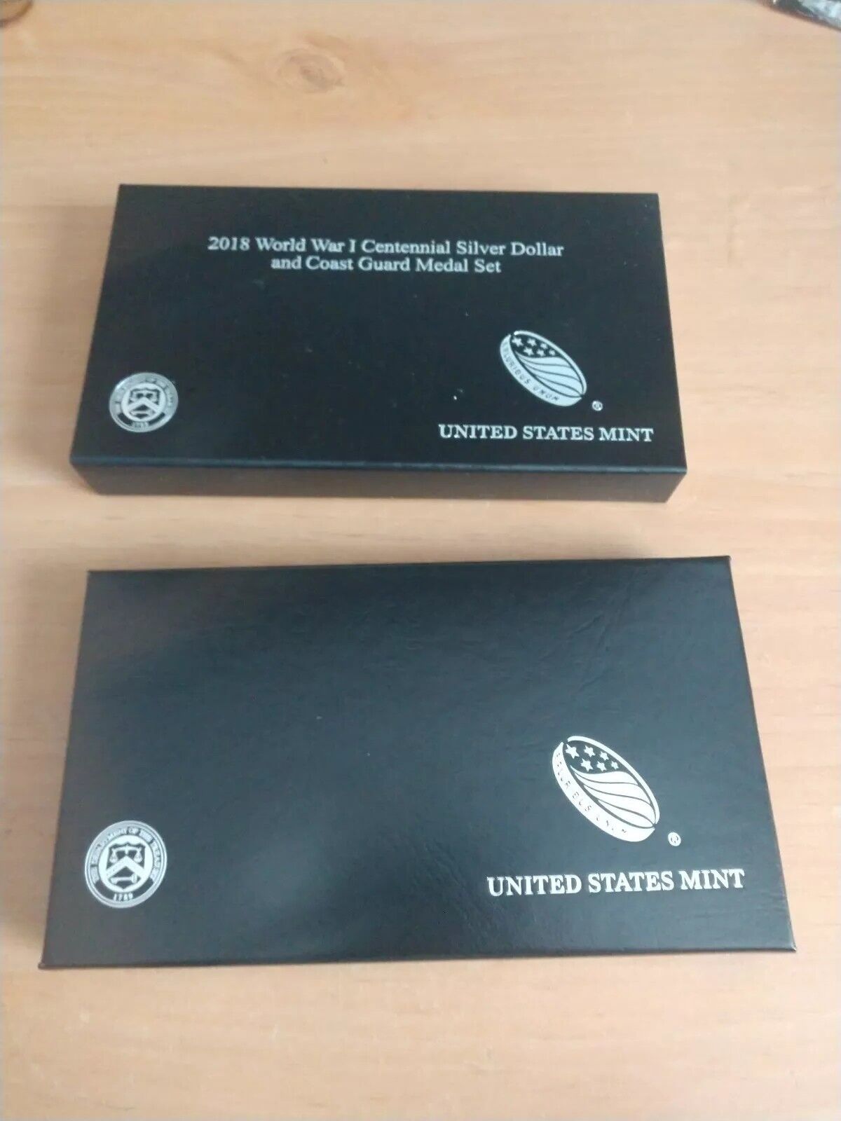 World War I Centennial 2018 Silver Dollar and Coast Guard Medal Set