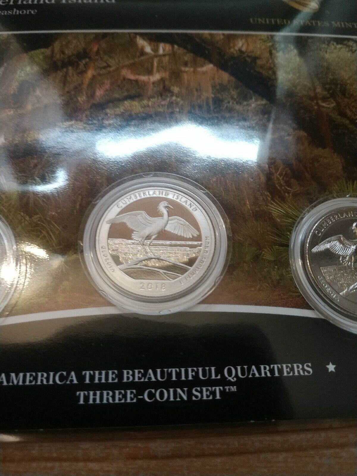 Cumberland Island National Seashore 2018 Quarter, 3-Coin Set U.S